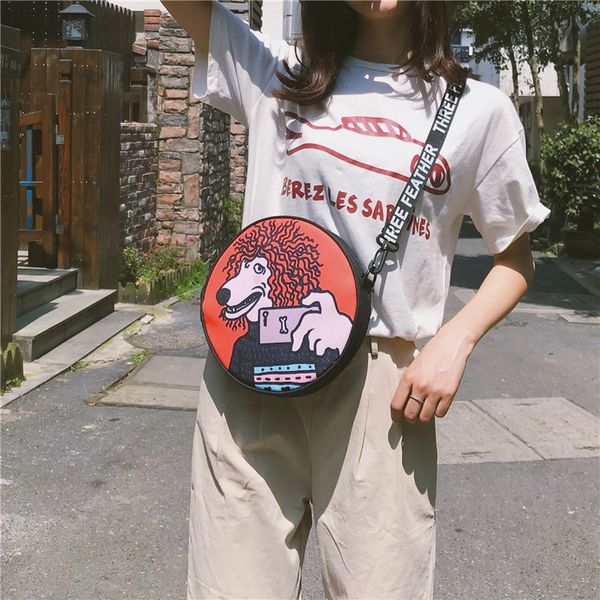 japanese shoulder bag harajuku style dog print girl cool round bag hip hop party handbag for women clutch purse
japanese shoulder bag harajuku style dog print girl cool round bag hip hop party handbag for women clutch purse