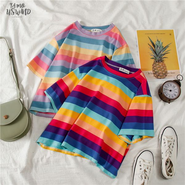 summer new t shirt women kawaii rainbow striped crop harajuku short sleeve korean punk 90s t shirts camiseta feminina, White
summer new t shirt women kawaii rainbow striped crop harajuku short sleeve korean punk 90s t shirts camiseta feminina, White