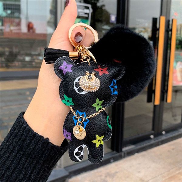 color bear key chain designer accessories fringe key ring pu leather bear design car key chain woman bag charm jewelry christmas gift li5, Silver
color bear key chain designer accessories fringe key ring pu leather bear design car key chain woman bag charm jewelry christmas gift li5, Silver