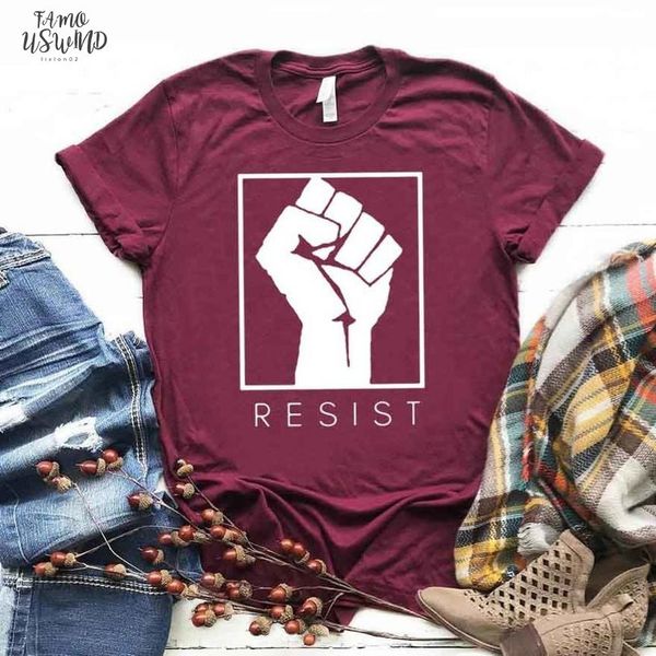 resist feminist women tshirt cotton casual funny t shirt for lady girl tee hipster drop ship na 243, White
resist feminist women tshirt cotton casual funny t shirt for lady girl tee hipster drop ship na 243, White