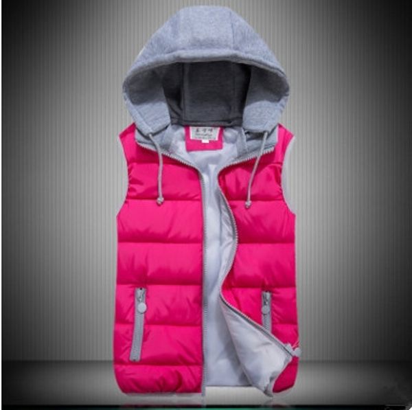 new korean style candy color down cotton large size women's candy vesthooded cotton vest vest vest, Black;white
new korean style candy color down cotton large size women's candy vesthooded cotton vest vest vest, Black;white