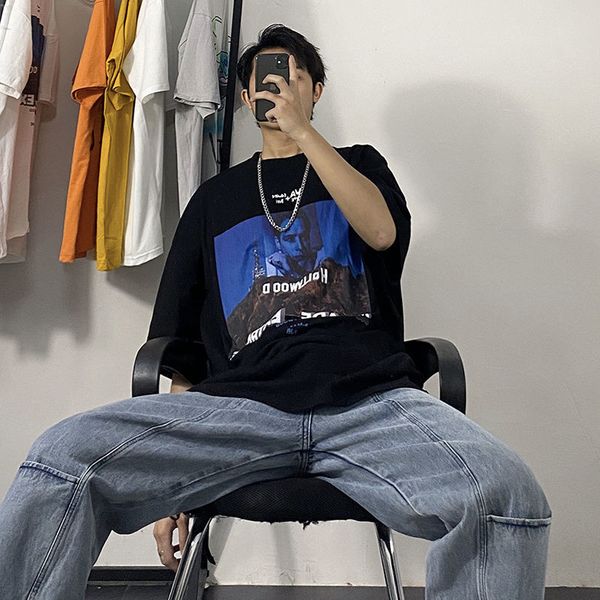 men's t-shirts cartoon funny summer boys short sleeve printed white men women female t-shirt couple students black t shirt tee, White;black
men's t-shirts cartoon funny summer boys short sleeve printed white men women female t-shirt couple students black t shirt tee, White;black