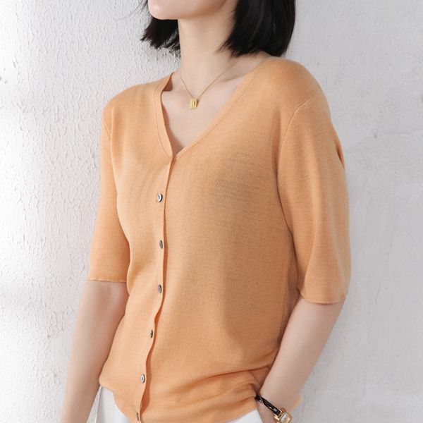 9swuj summer 2020 new knitted cardigan women's clothes clothesair conditioning sunscreen clothesshort-sleeved v-neck thin outer-fitting, White;black
9swuj summer 2020 new knitted cardigan women's clothes clothesair conditioning sunscreen clothesshort-sleeved v-neck thin outer-fitting, White;black