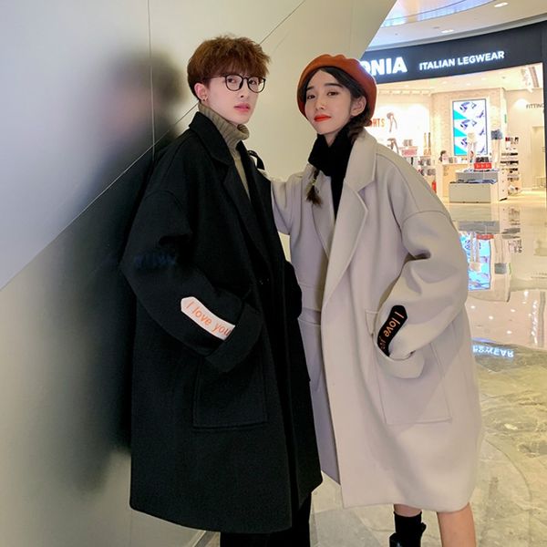 sfpal fashion woolen men's mid-length winter windbreaker wool woolkorean style trendy student coat autumn and winter ins couple woolen, Black
sfpal fashion woolen men's mid-length winter windbreaker wool woolkorean style trendy student coat autumn and winter ins couple woolen, Black