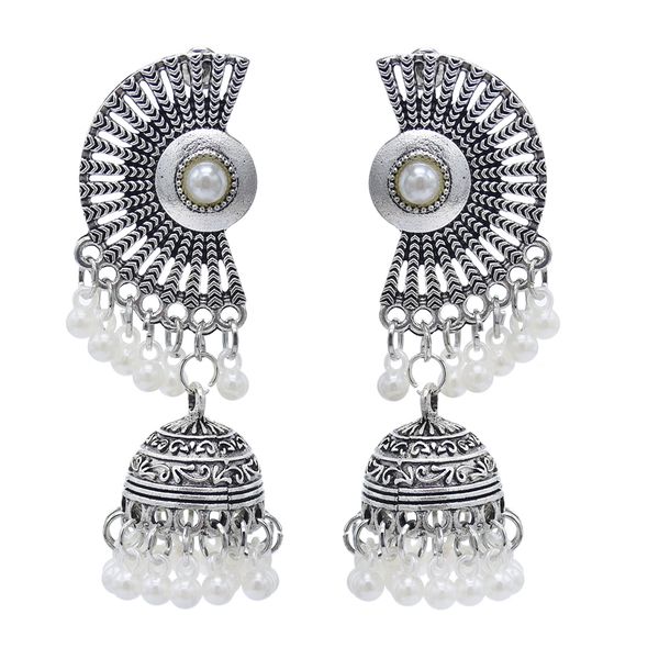 indian fan-shaped dangle earrings with white tassel beads bell earrings for women jewelry, Silver
indian fan-shaped dangle earrings with white tassel beads bell earrings for women jewelry, Silver