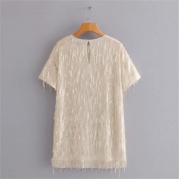 casual dresses summer 2021 women's fashion wild slim thin tassel short dress sleeve loose sequins french retro, Black;gray
casual dresses summer 2021 women's fashion wild slim thin tassel short dress sleeve loose sequins french retro, Black;gray