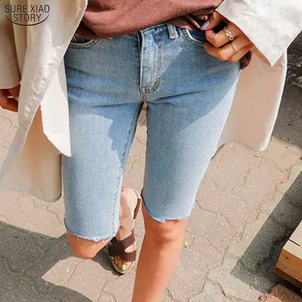 women's jeans 2021 shinny plus size shorts women pants short femme summer blue casual elastic cotton denim 10419
women's jeans 2021 shinny plus size shorts women pants short femme summer blue casual elastic cotton denim 10419