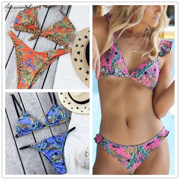 leopard swimsuit female string lace up 2020 high cut swimwear women summer bathers halter bikini set swim suit, White;black
leopard swimsuit female string lace up 2020 high cut swimwear women summer bathers halter bikini set swim suit, White;black