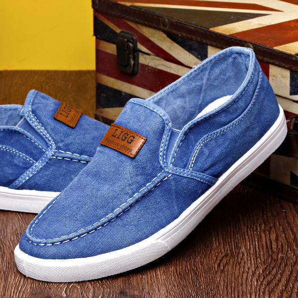 fashion men canvas shoes men's lazy shoes classic men slip on loafer washed denim casual flat loafers moccasins, Black
fashion men canvas shoes men's lazy shoes classic men slip on loafer washed denim casual flat loafers moccasins, Black