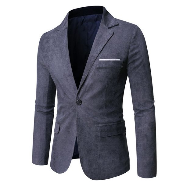men's suits & blazers casual men suit jackets formal corduroy blazer masculino business coat wedding party slim fit dress 2021, White;black
men's suits & blazers casual men suit jackets formal corduroy blazer masculino business coat wedding party slim fit dress 2021, White;black