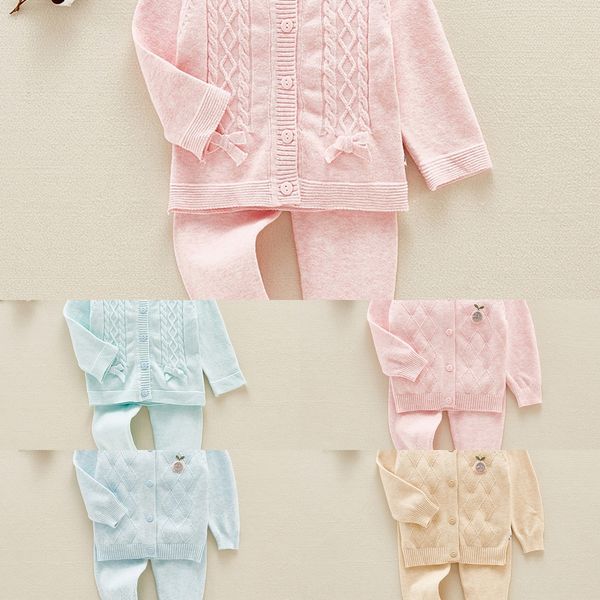 2019 autumn boys' and girls' baby underwear sweater underwear baby knitted cardigan sweater set, Blue
2019 autumn boys' and girls' baby underwear sweater underwear baby knitted cardigan sweater set, Blue