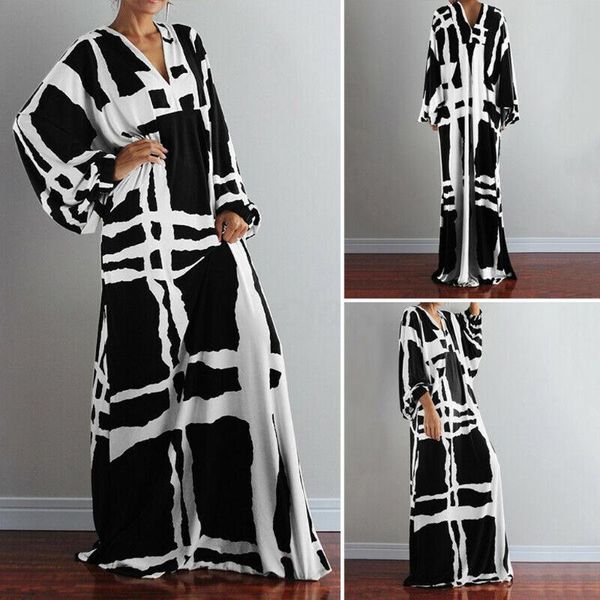2020 summer vintage personalized dress women plus size printed check batwing sleeve party evening gown long maxi dress vestidos, White;black
2020 summer vintage personalized dress women plus size printed check batwing sleeve party evening gown long maxi dress vestidos, White;black