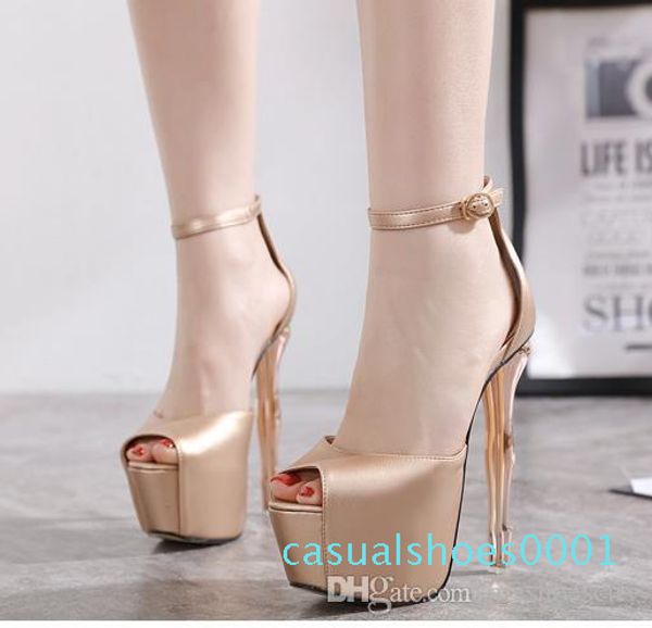 2020 bridal wedding shoes champagne gold ankle strap peep toe platform designer shoes 16cm luxury women designer pumps size 34 to 40 c01, Black
2020 bridal wedding shoes champagne gold ankle strap peep toe platform designer shoes 16cm luxury women designer pumps size 34 to 40 c01, Black