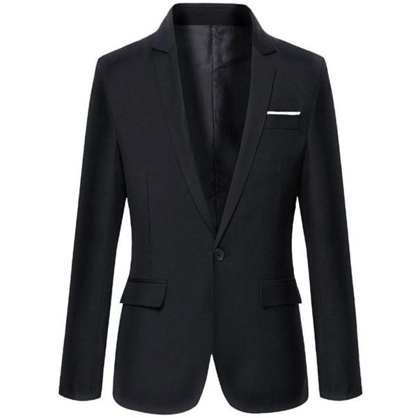 autumn suit blazer formal business male spring men's coat fashion solid color blazer long sleeve one button lapel casual fits, White;black
autumn suit blazer formal business male spring men's coat fashion solid color blazer long sleeve one button lapel casual fits, White;black