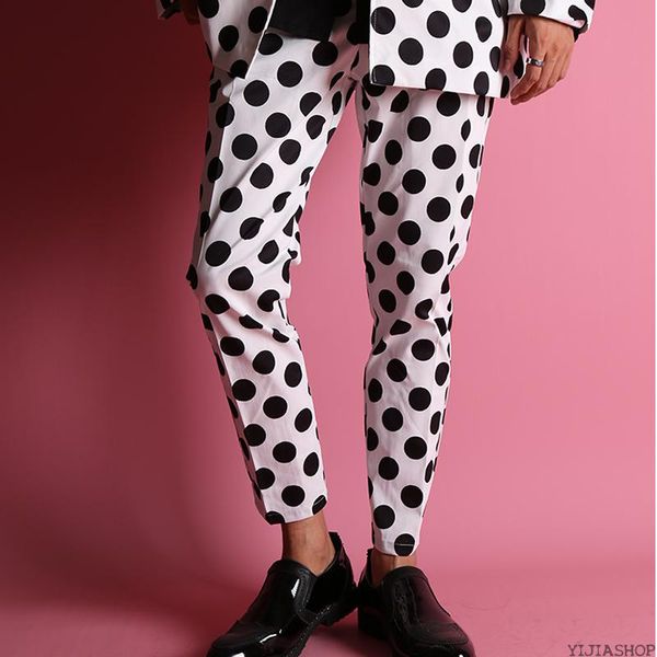 men's suits & blazers casual pants nine points trendy feet personalized slim perfume, White;black
men's suits & blazers casual pants nine points trendy feet personalized slim perfume, White;black