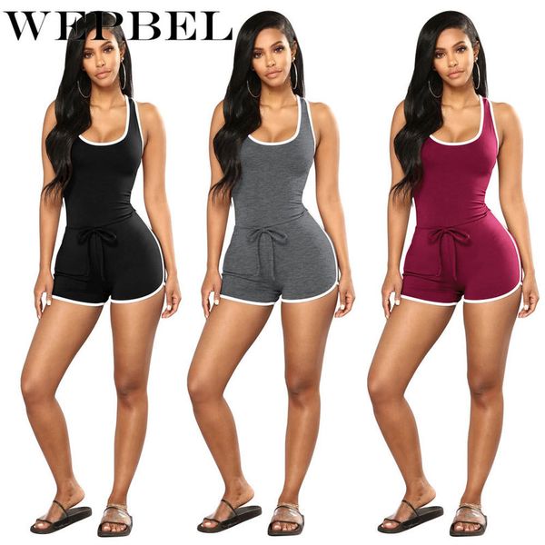 wepbel sleeveless lace up solid color fitness romper overalls outfits women sport short playsuit casual running jumpsuit, Black;white
wepbel sleeveless lace up solid color fitness romper overalls outfits women sport short playsuit casual running jumpsuit, Black;white