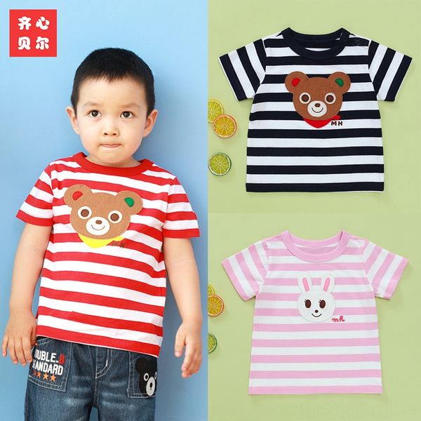 miki new children's shor sleeve striped round collar t- shirt shirt cartoon boy's t-shirt, Blue
miki new children's shor sleeve striped round collar t- shirt shirt cartoon boy's t-shirt, Blue