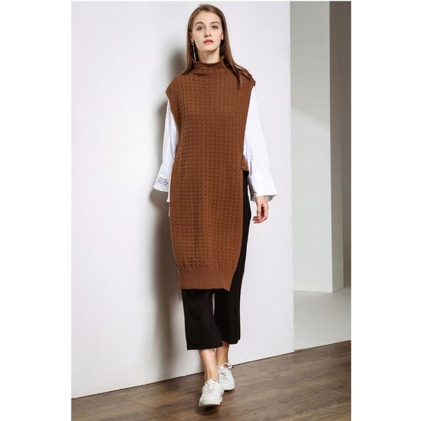 women's vests la.tendre women 2021 fashion england style turtleneck knitted vest sweater vintage sleeveless female long waistcoat, Black;white
women's vests la.tendre women 2021 fashion england style turtleneck knitted vest sweater vintage sleeveless female long waistcoat, Black;white