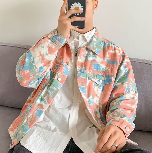 2020 spring and autumn new youth fashion loose lapel tie-dye single-breasted denim jacket fashion casual coat m-2xl, Black;brown
2020 spring and autumn new youth fashion loose lapel tie-dye single-breasted denim jacket fashion casual coat m-2xl, Black;brown