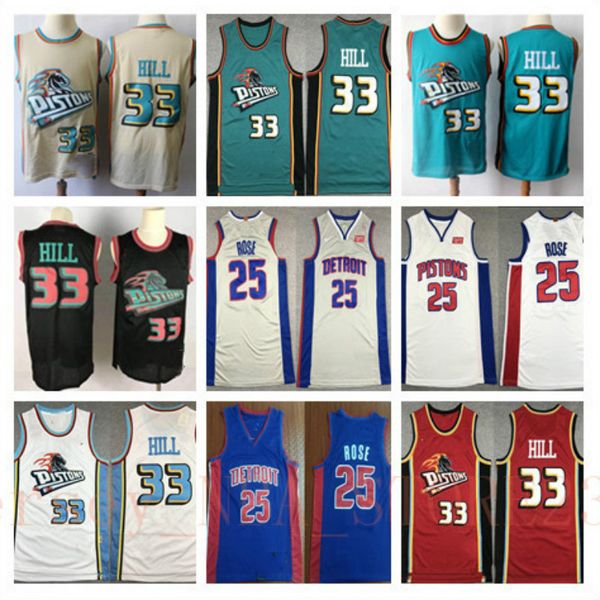 men retro detroit pistons 33 hill basketball road swingman 11 isiah thomas 10 dennis rodman 4 dumars derrick rose jersey, Black;red
men retro detroit pistons 33 hill basketball road swingman 11 isiah thomas 10 dennis rodman 4 dumars derrick rose jersey, Black;red