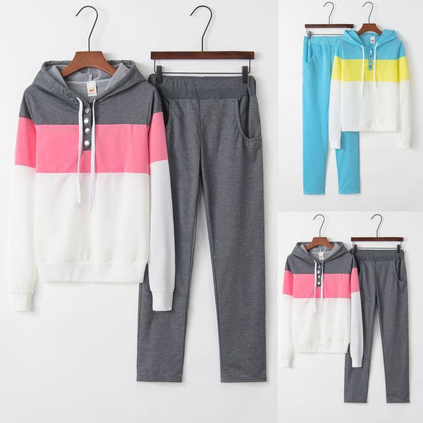 women tracksuit women's sets women solid color hooded sweatshirt and pant tracksuit sport suit tracksuit for women, Gray
women tracksuit women's sets women solid color hooded sweatshirt and pant tracksuit sport suit tracksuit for women, Gray