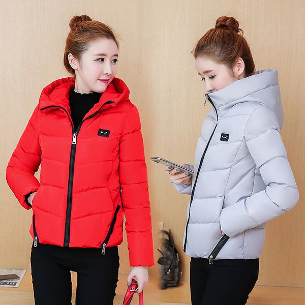 2020 new female cotton-padded jacket short slim hooded long sleeve zip thick lightweight women winter coat parka girl clothes, Black
2020 new female cotton-padded jacket short slim hooded long sleeve zip thick lightweight women winter coat parka girl clothes, Black
