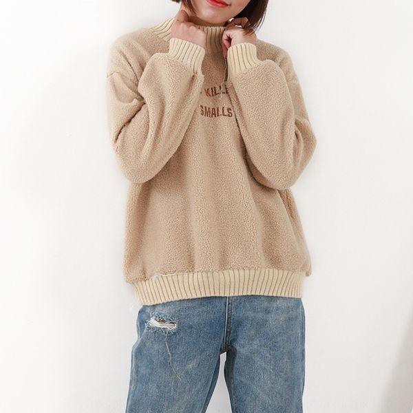 2019 autumn korean style new women's round jacket wick wick neck long sleeve letter printing slimming corduroy top, Black
2019 autumn korean style new women's round jacket wick wick neck long sleeve letter printing slimming corduroy top, Black