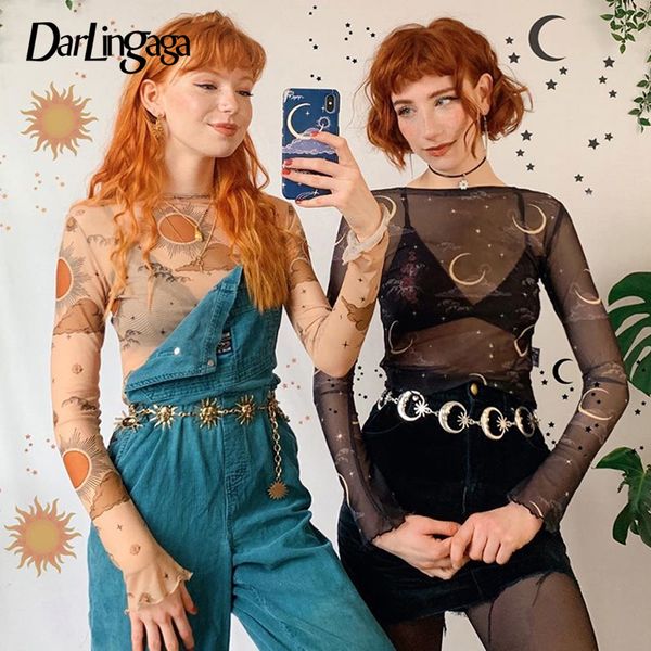 darlingaga harajuku sun moon печати сетки топ женский футболка с длинным рукавом transparent crop топы тис мода лето майка одежда, White
darlingaga harajuku sun moon печати сетки топ женский футболка с длинным рукавом transparent crop топы тис мода лето майка одежда, White