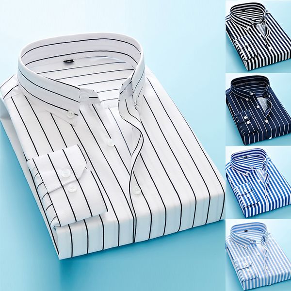2020 men striped long sleeve shirt mens dress shirts spring autumn camisa masculina brand man casual male shirt, White;black
2020 men striped long sleeve shirt mens dress shirts spring autumn camisa masculina brand man casual male shirt, White;black