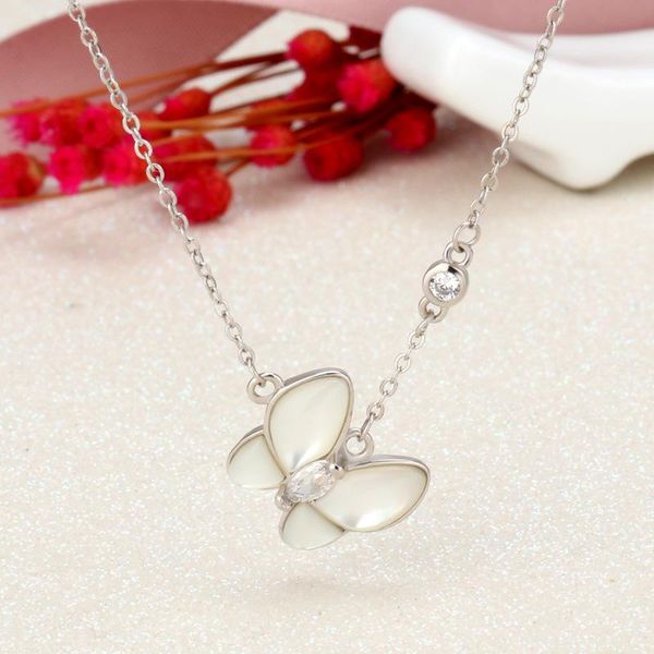 s925 sterling silver white fritillary butterfly necklace female diamond rose gold plated korean fashion original buckle clavicle chain
s925 sterling silver white fritillary butterfly necklace female diamond rose gold plated korean fashion original buckle clavicle chain