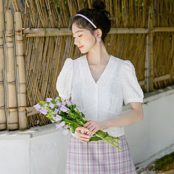 6gbcf 2020 new hipster shirtembroidered shirtsweet collar slimming all-match short sleeve shirt for women 2020 new hipster doll shirtembroid, White
6gbcf 2020 new hipster shirtembroidered shirtsweet collar slimming all-match short sleeve shirt for women 2020 new hipster doll shirtembroid, White