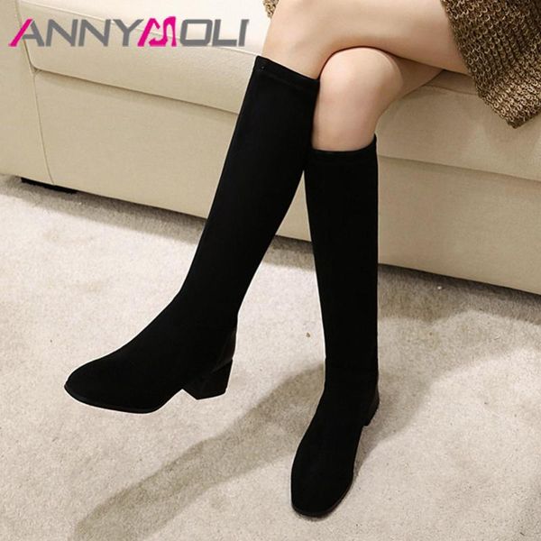 annymoli knee high boots woman med heel long boots chunky heel shoes zip round toe ladies autumn winter black big size 43
annymoli knee high boots woman med heel long boots chunky heel shoes zip round toe ladies autumn winter black big size 43