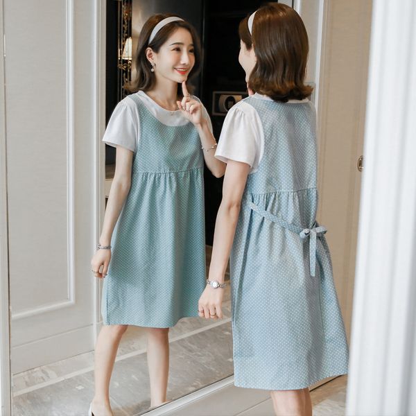 maternity dresses 8818# clothes summer dot printing cotton short sleeve loose stylish dress for pregnant women mom, White
maternity dresses 8818# clothes summer dot printing cotton short sleeve loose stylish dress for pregnant women mom, White