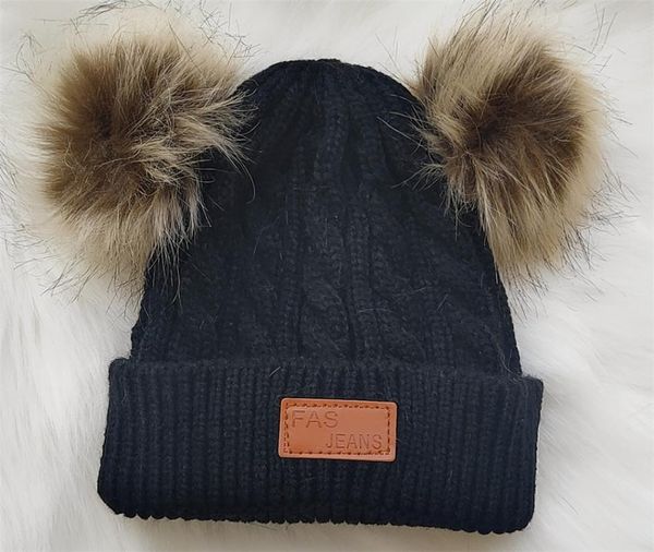 2020 new 1-8 year old double ball children's wool hat imitation raccoon dog ball baby knitted hat children's winter warm, Black
2020 new 1-8 year old double ball children's wool hat imitation raccoon dog ball baby knitted hat children's winter warm, Black