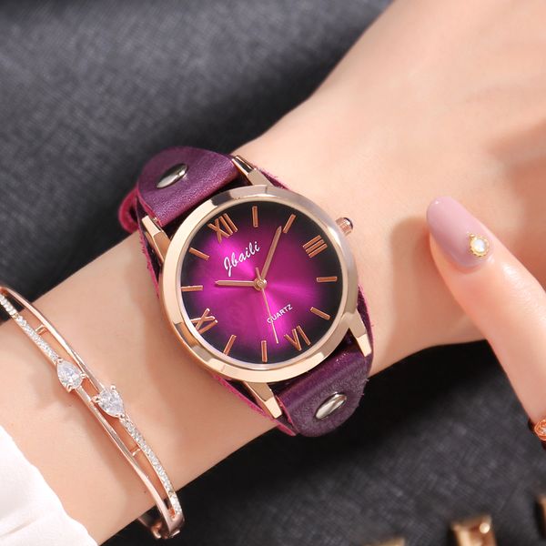 2020 women watch female clock wrist watches leather quartz women hours hodinky relogio masculino, Slivery;brown