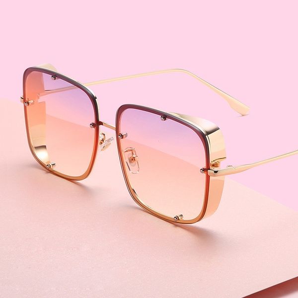 qpeclou 2020 new vintage metal punk rivet sunglasses women fashion brand square sun glasses men driving steampunk shades, White;black
qpeclou 2020 new vintage metal punk rivet sunglasses women fashion brand square sun glasses men driving steampunk shades, White;black