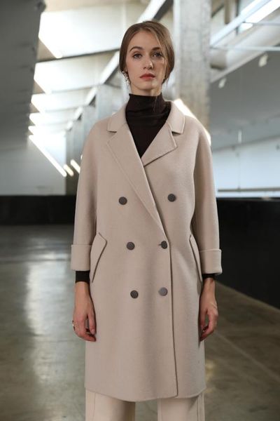 la.tendre 2020 winter elegant double breasted overcoat outwear wool blend women england fashion office lady turn-down collar, Black
la.tendre 2020 winter elegant double breasted overcoat outwear wool blend women england fashion office lady turn-down collar, Black