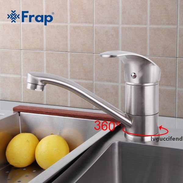 frap wholesale and retail promotion brushed nickel kitchen faucet sink mixer tap swivel f4521-5 & f4921-5 t200424
frap wholesale and retail promotion brushed nickel kitchen faucet sink mixer tap swivel f4521-5 & f4921-5 t200424
