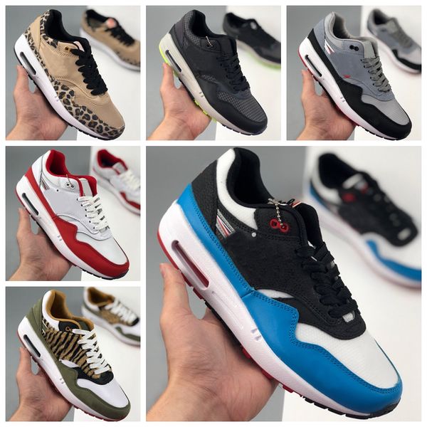 with box 2020 fashion 87s mens sports sneakers green leopard print black running shoes trainers baskets des chaussures zapatillas