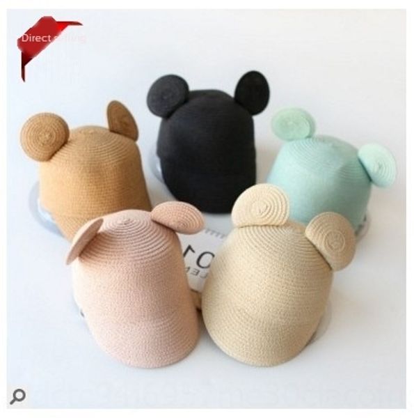 korean new cute cartoonear girls' straw sun-proof sunscreen straw sunscreen hat cap children's hat, Yellow
korean new cute cartoonear girls' straw sun-proof sunscreen straw sunscreen hat cap children's hat, Yellow