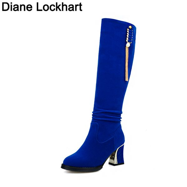 large size 34-44 knee high boots women shoes woman fashion high heels winter party tassel boots black blue red bottine mujer
large size 34-44 knee high boots women shoes woman fashion high heels winter party tassel boots black blue red bottine mujer