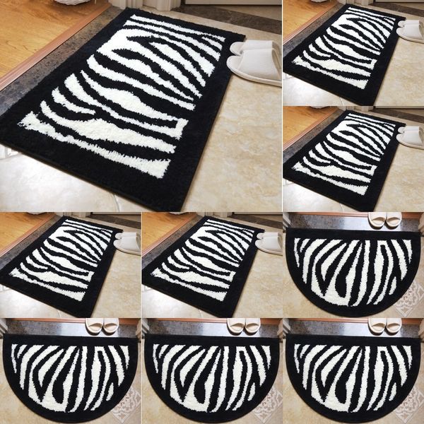 xxiur striped bathroombedside absorbent floor mat bedroomblanket fashionable model room foot mat black and white zebra pattern living room d
xxiur striped bathroombedside absorbent floor mat bedroomblanket fashionable model room foot mat black and white zebra pattern living room d