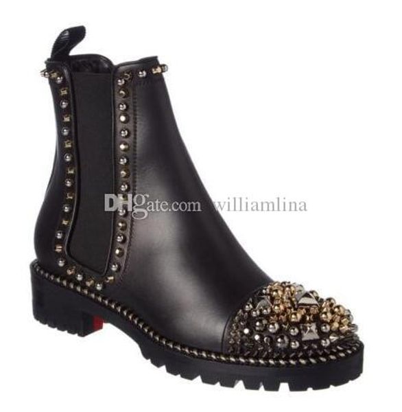 wedding boots a clou chasse studded black flat ankle gold spikes genuine boots bottom women red leather bottes femme party fashion gsips
wedding boots a clou chasse studded black flat ankle gold spikes genuine boots bottom women red leather bottes femme party fashion gsips