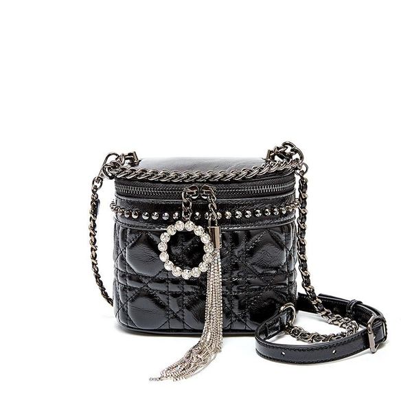 fashion black bucket bag ladies cylindrical wild leather crossbody bag designer luxury shoulder tassel chain handbag bag birthday gift 1339
fashion black bucket bag ladies cylindrical wild leather crossbody bag designer luxury shoulder tassel chain handbag bag birthday gift 1339