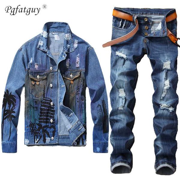 four seasons clothing men's autumn men's sets vintage print blue jacket + jeans 2pcs sets casual jacket stretch jeans, Gray
four seasons clothing men's autumn men's sets vintage print blue jacket + jeans 2pcs sets casual jacket stretch jeans, Gray
