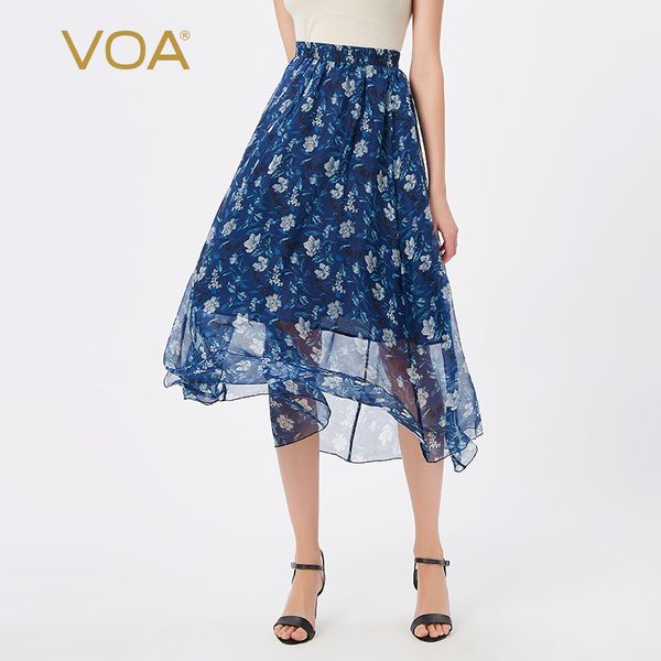 voa silk blue background printed chiffon silk elastic waist lightweight breathable double layer elegant umbrella skirt c411, Black
voa silk blue background printed chiffon silk elastic waist lightweight breathable double layer elegant umbrella skirt c411, Black