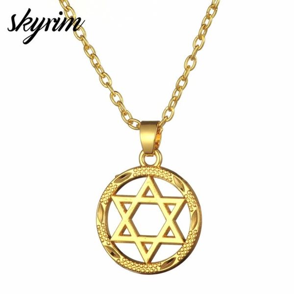 wicca necklace gold pentacle rune charm pendant necklaces luxury jewelry gold color link chain gift for women men, Silver
wicca necklace gold pentacle rune charm pendant necklaces luxury jewelry gold color link chain gift for women men, Silver
