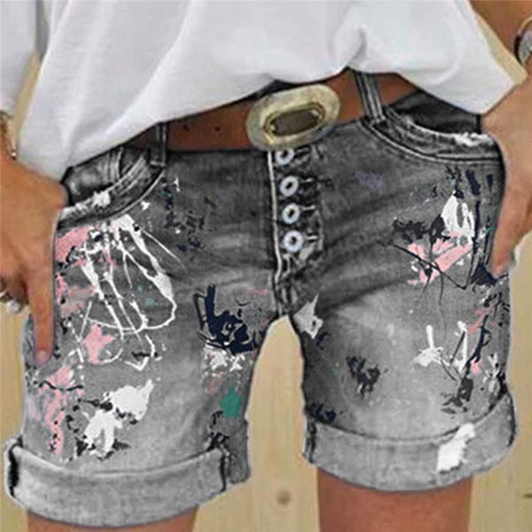 women denim shorts summer printed solid color middle waist female loose summer knee length stretch short jeans female shorts, White;black
women denim shorts summer printed solid color middle waist female loose summer knee length stretch short jeans female shorts, White;black