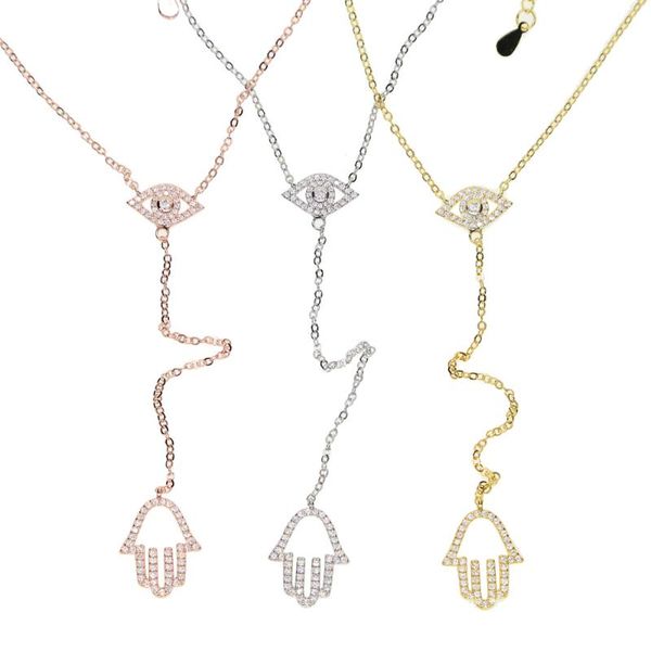 2020 design cz evil eye pendant lariat y shape chain stunning women turkish necklace gold color for womens, Silver
2020 design cz evil eye pendant lariat y shape chain stunning women turkish necklace gold color for womens, Silver