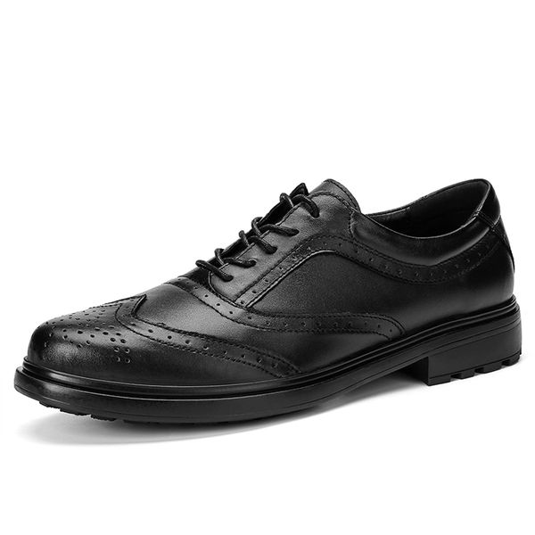 classic brogues business shose genuine leather men dress shoes fashion wedding shoes handmade oxford for men formal, Black
classic brogues business shose genuine leather men dress shoes fashion wedding shoes handmade oxford for men formal, Black